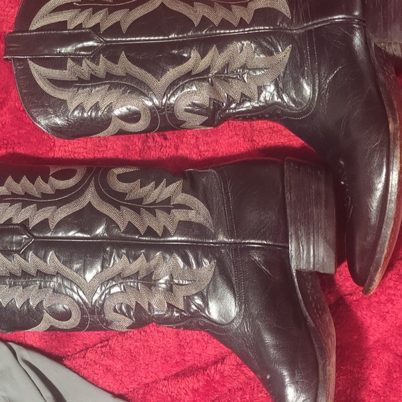 Rios of Mercedes Dark Leather Western Boots - Picture 3 of 9